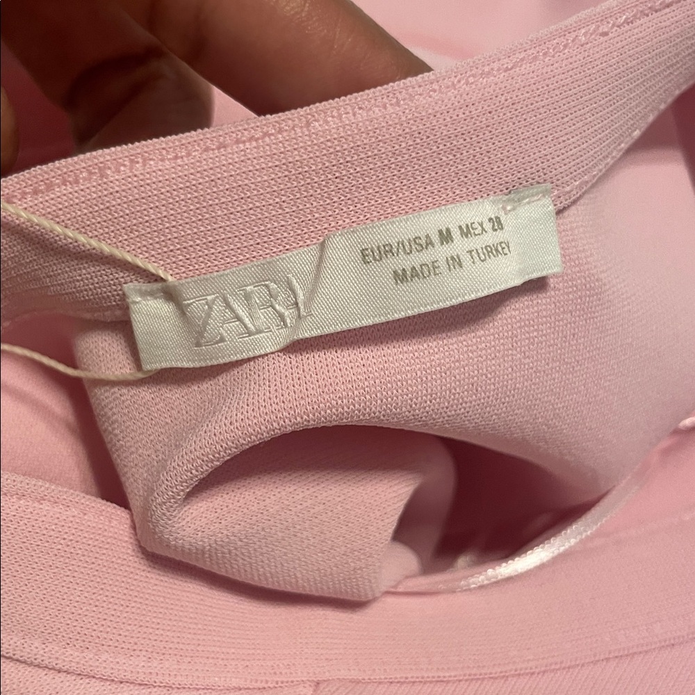 ✨NWT‼️ ZARA Pink Halter Bodysuit - Picture 4 of 5